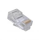 LEMLRJ5E-001-7 - CONECTOR RJ45 MACHO CAT.5E PARA CABO S�LIDO E FLEXIVEL (ANTIGO 22200420) - 35050206 - LIGHTERA