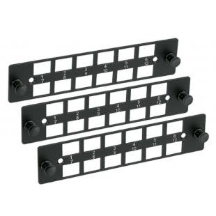 LETLDECT-005-0 - KIT 3X PLACAS METALICAS LGX/TERALAN 12 POSICOES LC/SC - 35260074 - LIGHTERA