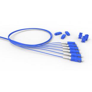 LETLPIEO-016-0 - PIGTAIL (EXTENSAO OPTICA CONEC.) MM (50.0) 2F SC-UPC COM ADAPTADOR 1,5M LSZH AMARELO D0.9 - 35260918 - LIGHTERA