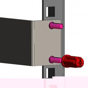 RSFDNYP5-001-0 - KIT FIXADORES EM NYLON TOOL LESS DUAL PARA RACK 19" 20KG (PCT 50) - RSLDUO-1RUB50-S2 - RACK STUDS