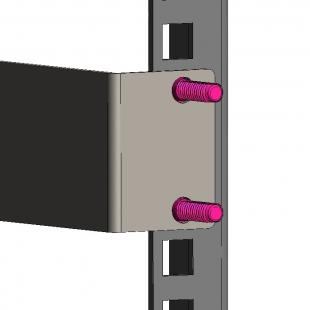 RSFDNYP5-001-0 - KIT FIXADORES EM NYLON TOOL LESS DUAL PARA RACK 19" 20KG (PCT 50) - RSLDUO-1RUB50-S2 - RACK STUDS