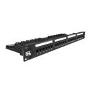 LESPPP5E-001-1 - PATCH PANEL SOHOPLUS CAT.5E  24 PORTAS 19POL/1U T568A/T568 MODULAR - 35050438 - LIGHTERA