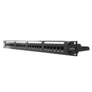 LESPPP06-001-1 - PATCH PANEL SOHOPLUS CAT.6  24 PORTAS 19POL/1U T568A/T568 MODULAR - 35050439 - LIGHTERA