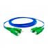 LETLCDA2-038-0 - CORDAO OPT. CON. MONOMODO (9/125) G657A2 2F DUPLEX SC-APC/SC-APC 2,5M LSZH AZUL - 33004449 - LIGHTERA
