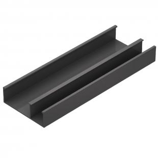 DTSTCND2-004-0 - CANALETA DUPLO 25MM LISO D BARRA 3M PRETO - DT-12251.00 - DUTOTEC