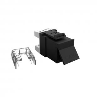LEGLRJ06-018-5 - CONECTOR RJ-45 GIGALAN CAT.6 PRETO T568A/T568 FEMEA - 35060603 - LIGHTERA