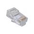 LESPRJ06-002-9 - CONECTOR RJ-45 SOHOPLUS CAT.6  CABO SOLIDO CRISTAL (PCT 10 PC) MACHO PASSAGEM - 35050296 - LIGHTERA
