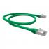LEGGPC6A-007-0 - PATCH CORD GIGALAN GREEN CAT.6A F/UTP (BLINDADO) 1,0M VERDE LSZH - 35085401 - LIGHTERA