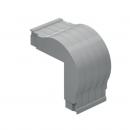 DTSTCVV9-022-0 - CURVA VERTICAL 90 EXT 25MM AL R30 PLANA R BRANCO - DT-38242.30 - DUTOTEC