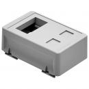 DTSTPEQR-001-0 - PORTA EQUIPAMENTO 1 TOMADA QUAD + 2 RJ45 KEYSTONE S/ COLAR BRANCO - DT-63140.00 - DUTOTEC