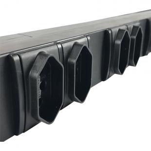 DNENRE1U-003-0 - REGUA (CALHA) 19X1U 110/220V 8 TOMADAS (NBR 14136 10A) C/ PLUG NBR 14316 10A(2M) - DN-5640100050 - D-NET