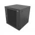 DNMTMRMA-010-0 - MINI RACK 19POL MONOBLOCO PORTA ACRILICO 9U 570 X 570 PRETO S/ GUIAS - DN-4468 - D-NET