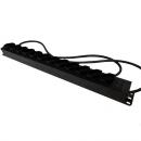 DNENRE1U-002-0 - REGUA (CALHA) 19X1U 110/220V 12 TOMADAS MODULAR(NBR 14136 10A) C/ PLUG NBR 14316 10A(2M) - DN-5640100030 - D-NET