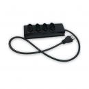 DNENRESL-001-0 - REGUA SLIM 110/220V 4 TOMADAS (NBR 14136 10A) C/ PLUG NBR 14316 10A(0.8M) - DN-5660100010 - D-NET