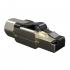 LEINRJ06-002-8 - CONECTOR RJ-45 GIGALAN CAT.6 (CAMPO) INDUSTRIAL PRATA T568A/T568 MACHO BLINDADO - 35125029 - LIGHTERA