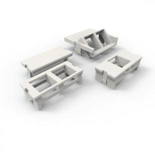 LEFATACG-010-0 - TAMPA CEGA  MODULO ADAPTADOR PLASTICO BEGE - 35060036 - LIGHTERA