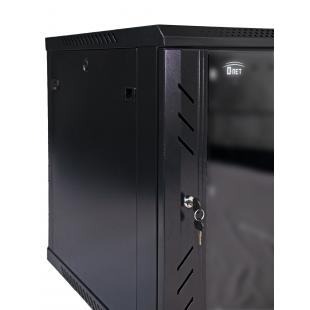 DNMTMRDV-005-0 - MINI RACK 19POL DESMONTAVEL PORTA VIDRO 12U 600 X 600 PRETO S/ GUIAS - DN-MRDV-12-60.59PT - D-NET