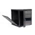 DNMTMRDV-001-0 - MINI RACK 19POL DESMONTAVEL PORTA VIDRO 6U 600 X 600 PRETO S/ GUIAS - DN-MRDV-6-60.59PT - D-NET