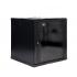 DNMTMRDV-003-0 - MINI RACK 19POL DESMONTAVEL PORTA VIDRO 9U 600 X 600 PRETO S/ GUIAS - DN-MRDV-9-60.59PT - D-NET