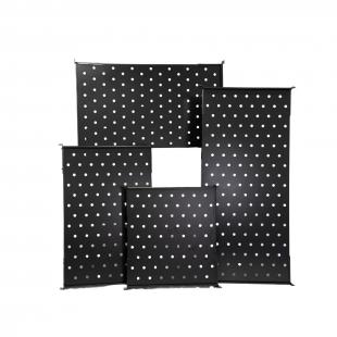 DNMTBDF4-008-0 - BANDEJA FIXA 4 PONTOS 19POL 1U X 800MM PRETO - DN-BF1-80PT - D-NET