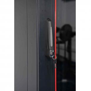 DNMTRSDV-003-0 - RACK SERVIDOR 19POL DESMONTAVEL PORTA VIDRO 28U 600 X 600 PRETO S/ GUIAS - DN-RSDV-28-60.60PT - D-NET