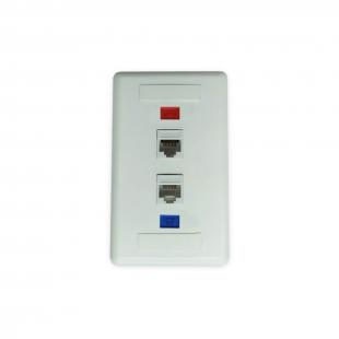 DNCNEP42-008-1 - ESPELHO PLASTICO 4X2 C/ 4 COLARES EM ABS BRANCO - DN-6000900045. - D-NET