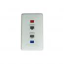 DNCNEP42-008-1 - ESPELHO PLASTICO 4X2 C/ 4 COLARES EM ABS BRANCO - DN-6000900045. - D-NET