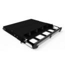 LETLDMHX-001-0 - DIO MODULAR HDX PARA ATE 12 CASSETES HDX 19 POL/1U  METALICO/PLASTICO PRETO - 35265003 - LIGHTERA