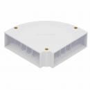 DTSTCVH9-001-0 - CURVA HORIZONTAL 90 PRF 25MM AL BRANCO - DT-35140.00 - DUTOTEC