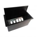 DNCNCMEM-001-0 - CAIXA DE TOMADAS PARA EMBUTIR PRETA - DN-5650100110 - D-NET