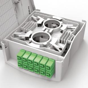 LETLDWMD-001-0 - DIO BW12 MODULO BASICO COM BANDEJA ARTICULADA PAREDE 12F CINZA - 35260276 - LIGHTERA