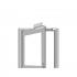 AACAACSF-001-0 - SUPORTE LZ EM ALUM�NIO ANODIZADO PARA ELETRO�M�S 600 E 600M C/ REGULAGEM - LZ600M - ASSA ABLOY