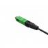 LESPACCO-001-0 - KIT DE 10 CONECTORES OPTICOS DE CAMPO SM SC-APC CLIP ON 2.0 PARA CABOS FLAT 3X2MM E CIRCULAR 3MM - 35400109 - LIGHTERA