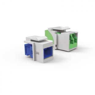 LETLAKFK-004-0 - ADAPTADOR OPTICO P/ FURO KEYSTONE LC-PC DUPLEX  HOUSING BRANCO (1 UN) - 35050279 - LIGHTERA