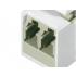 LETLAKFK-004-0 - ADAPTADOR OPTICO P/ FURO KEYSTONE LC-PC DUPLEX  HOUSING BRANCO (1 UN) - 35050279 - LIGHTERA