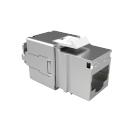 LEGLRJ6A-008-6 - CONECTOR RJ-45 GIGALAN CAT.6A  PRATA T568A/T568 FEMEA BLINDADO - 35080100 - LIGHTERA