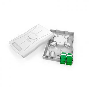 LETLPTPD-002-0 - ROSETA PTO PAREDE 4X2  2F BRANCO - 35250168 - LIGHTERA