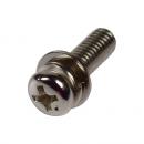 DNMTPGPF-001-0 - PARAFUSO PHILIPS M5 C/ ARRUELA P/ PORCA GAIOLA (PACOTE 50 UNIDADES) - PF-M5x16. - D-NET