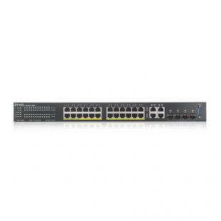 96910318 - SWITCH 24P POE 10/100/1000BASE-T + 4P SFP GERENCIVEL L2 - GS2220-28HP - ZYXEL